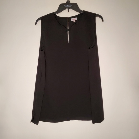 SLEEVELESS BLACK BLOUSE by PIXLEY- WOMENS SIZE LARGE - Picture 1 of 11